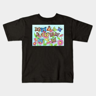 Butterfly Birthday Kids T-Shirt